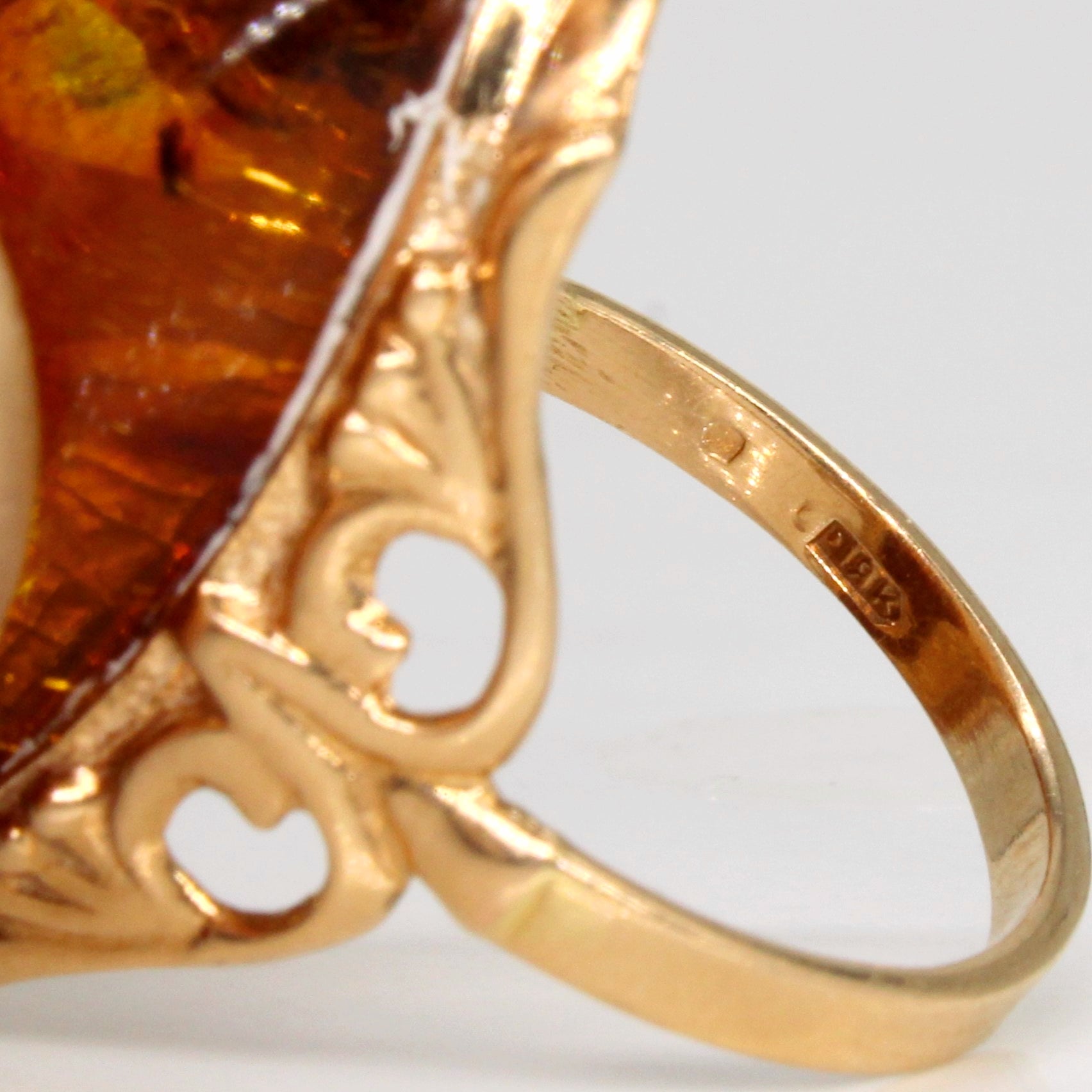 Amber Cocktail Ring | 8.00ct | SZ 6.75 |