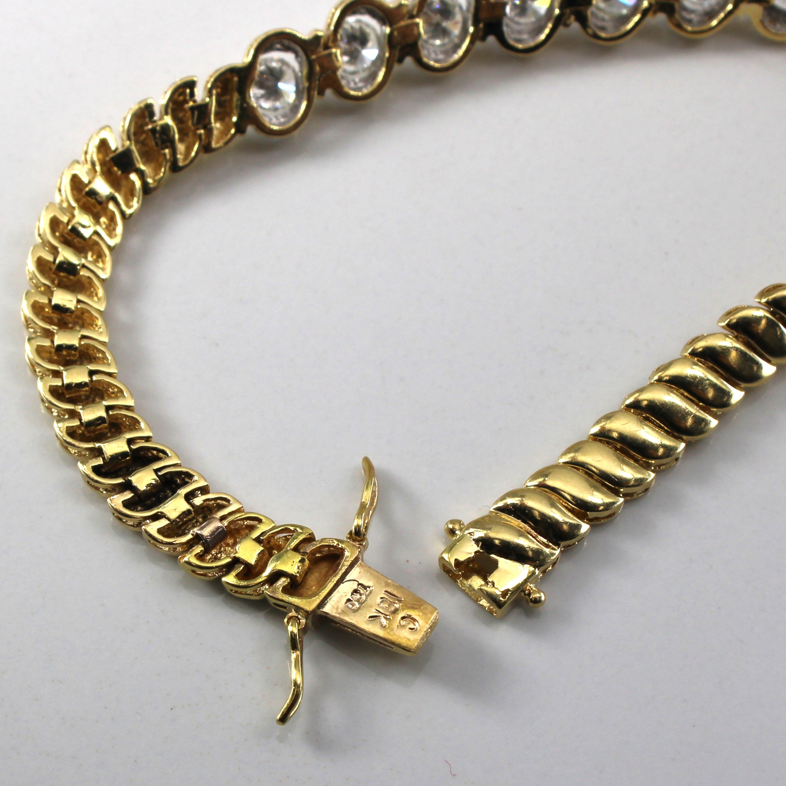 Bracelet chaîne serti de diamants à tension | 1,62 ct | 6,5 po |