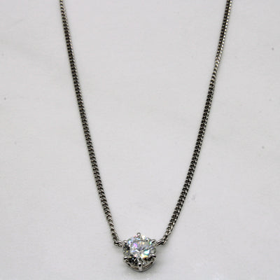 Solitaire Diamond Necklace | 1.00ct | 16