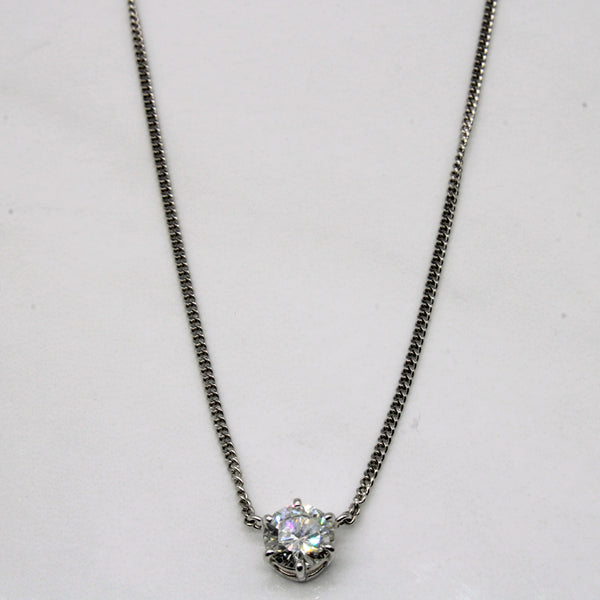 Solitaire Diamond Necklace | 1.00ct | 16