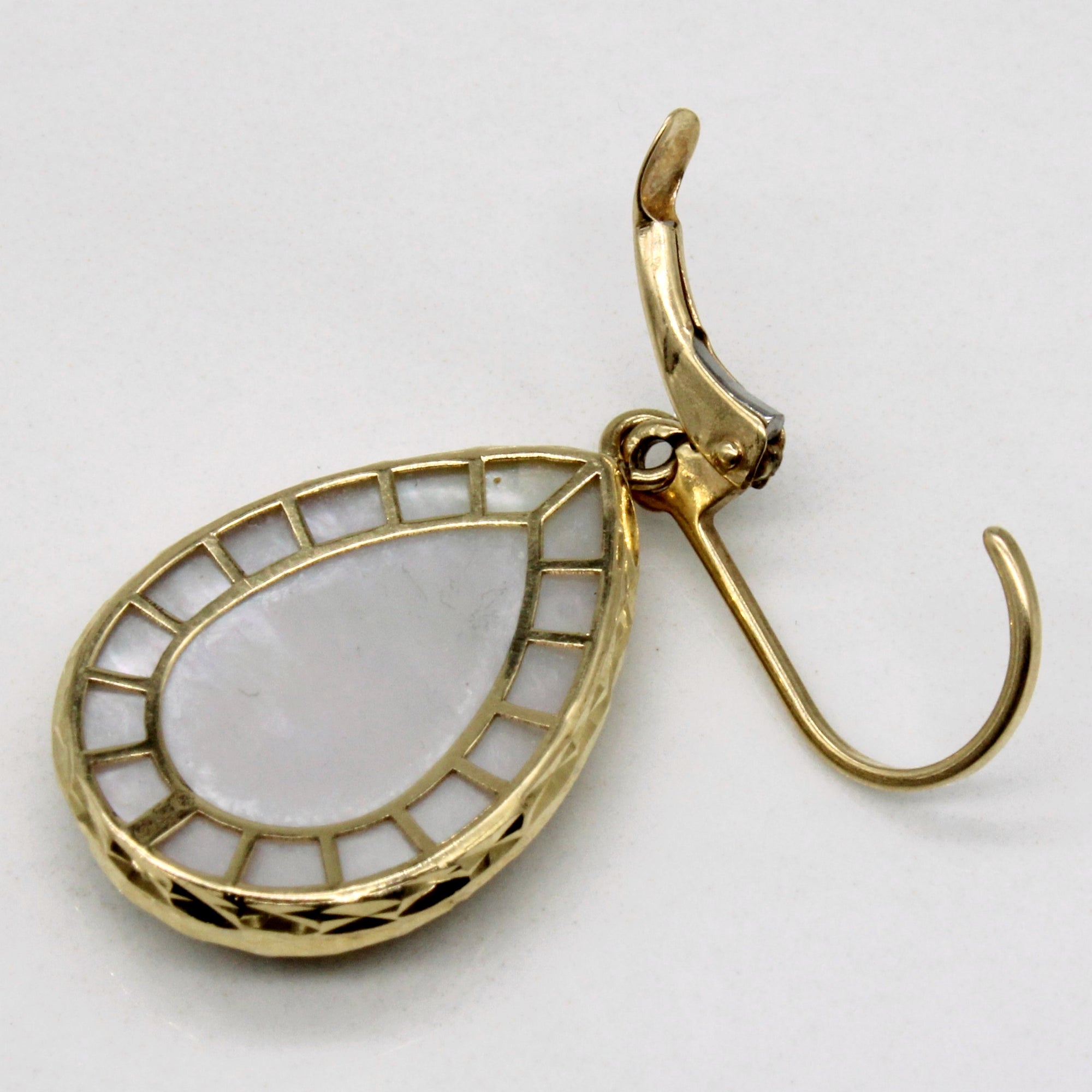 Mother of Pearl Teardrop Earrings