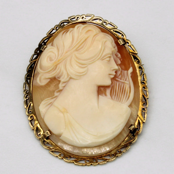 Carved Shell Cameo Brooch & Pendant | 17.00ct |