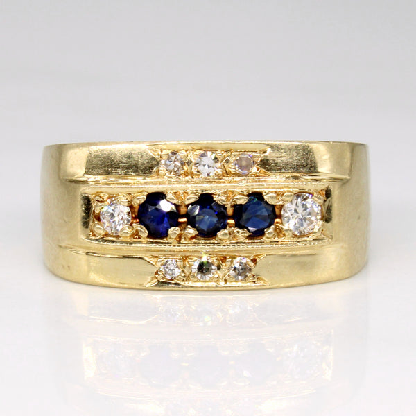 Diamond & Sapphire Ring | 0.23ctw, 0.20ctw | SZ 8 |
