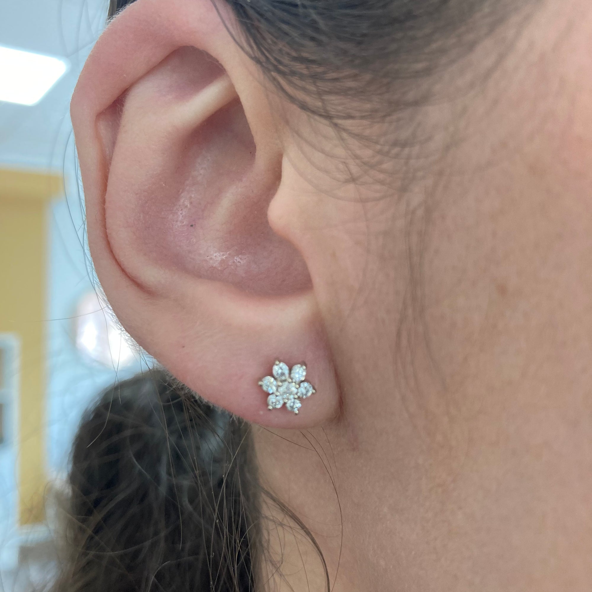 '100 Ways' Cluster Diamond Stud Earrings | White Gold | Est. 0.42 ctw |