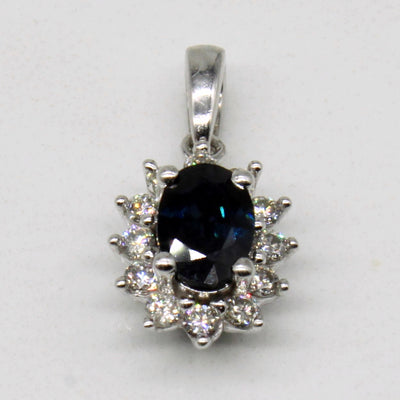 Sapphire & Diamond Pendant | 0.45ct, 0.18ctw |