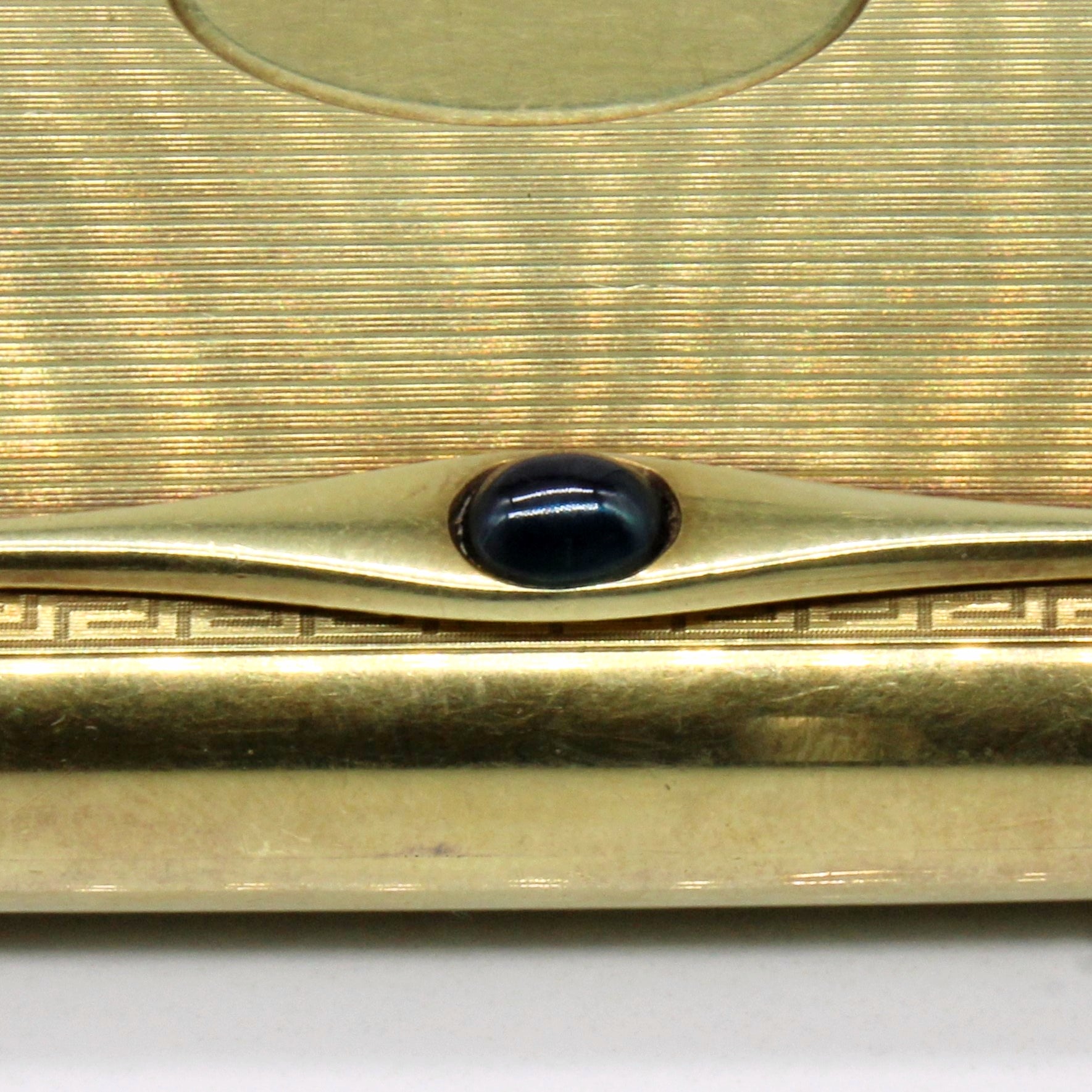 14k Yellow Gold & Sapphire Cigarette Case | 0.60ct |