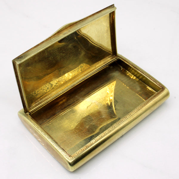 14k Yellow Gold & Sapphire Cigarette Case | 0.60ct |