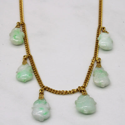 Jadeite Charm 22k Necklace | 36.00ctw | 18