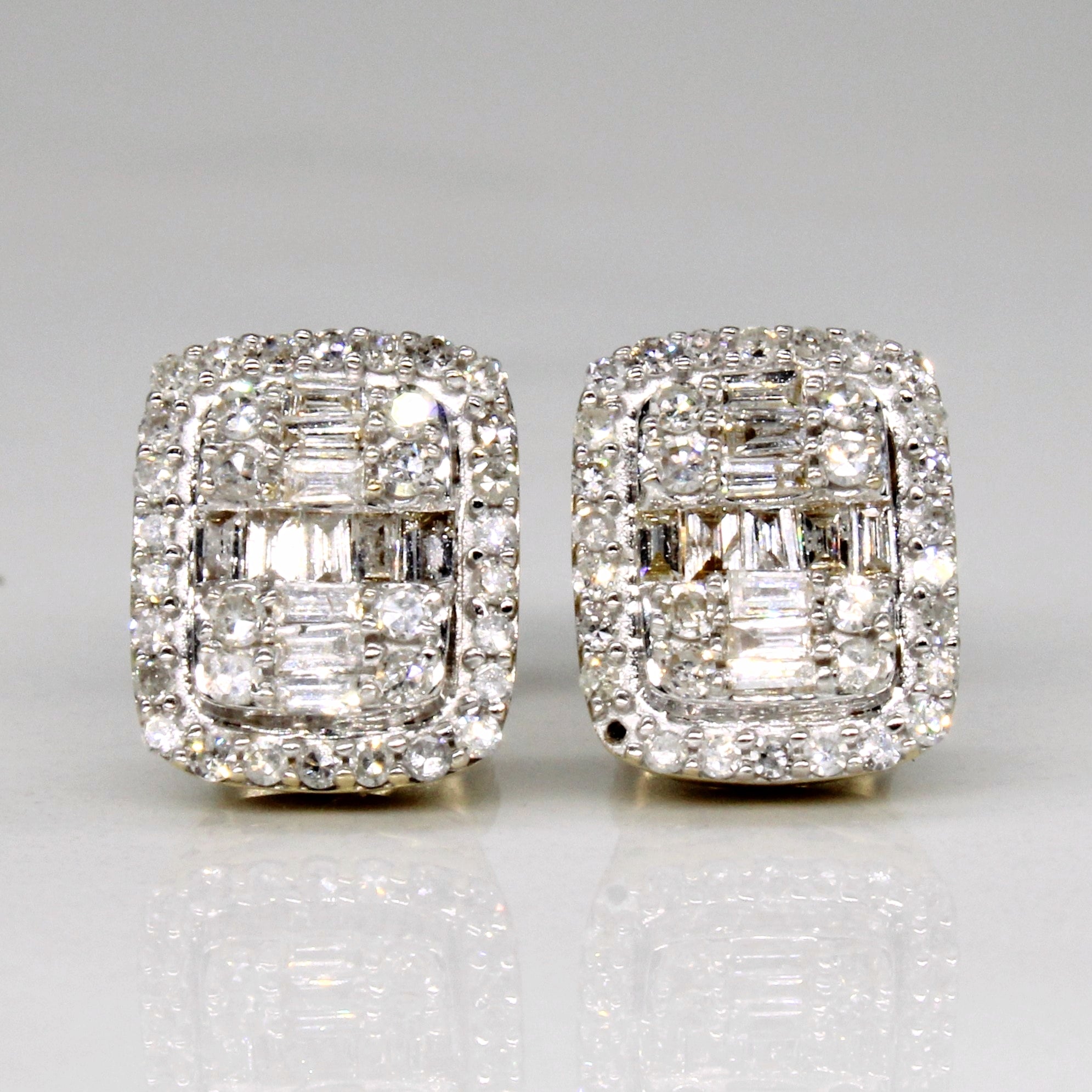 Diamond Cluster Earrings | 0.50ctw |