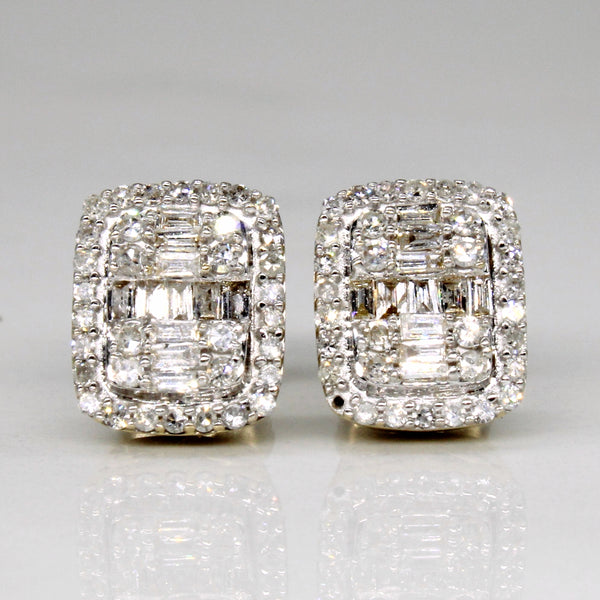 Diamond Cluster Earrings | 0.50ctw |