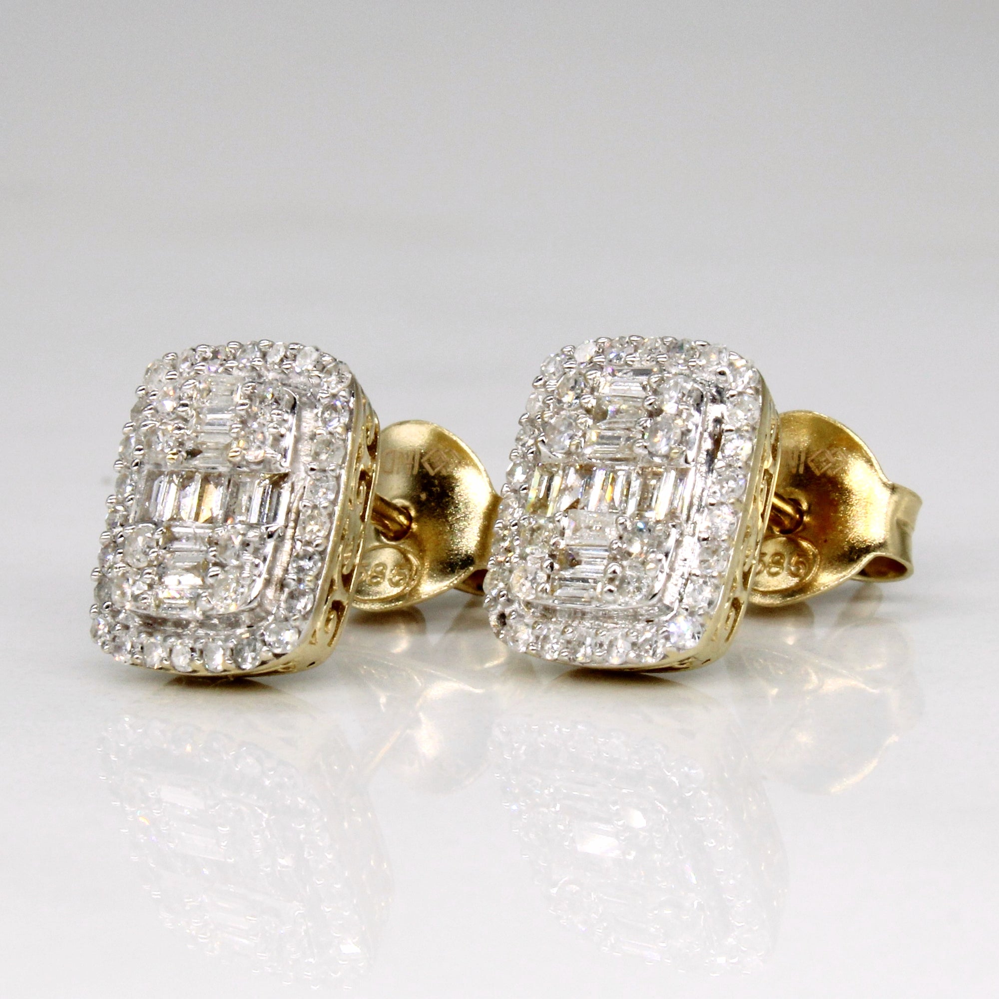Diamond Cluster Earrings | 0.50ctw |