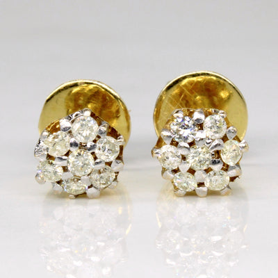 Diamond Cluster Earrings | 0.20ctw |