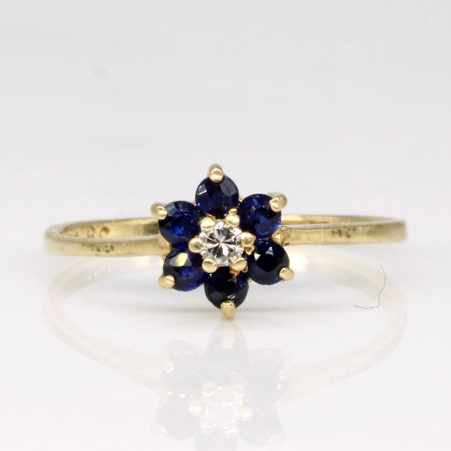 Sapphire & Diamond Ring | 0.12ctw, 0.02ct | SZ 2.25 |