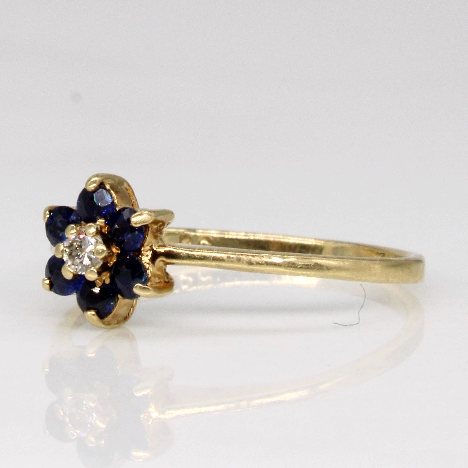 Sapphire & Diamond Ring | 0.12ctw, 0.02ct | SZ 2.25 |