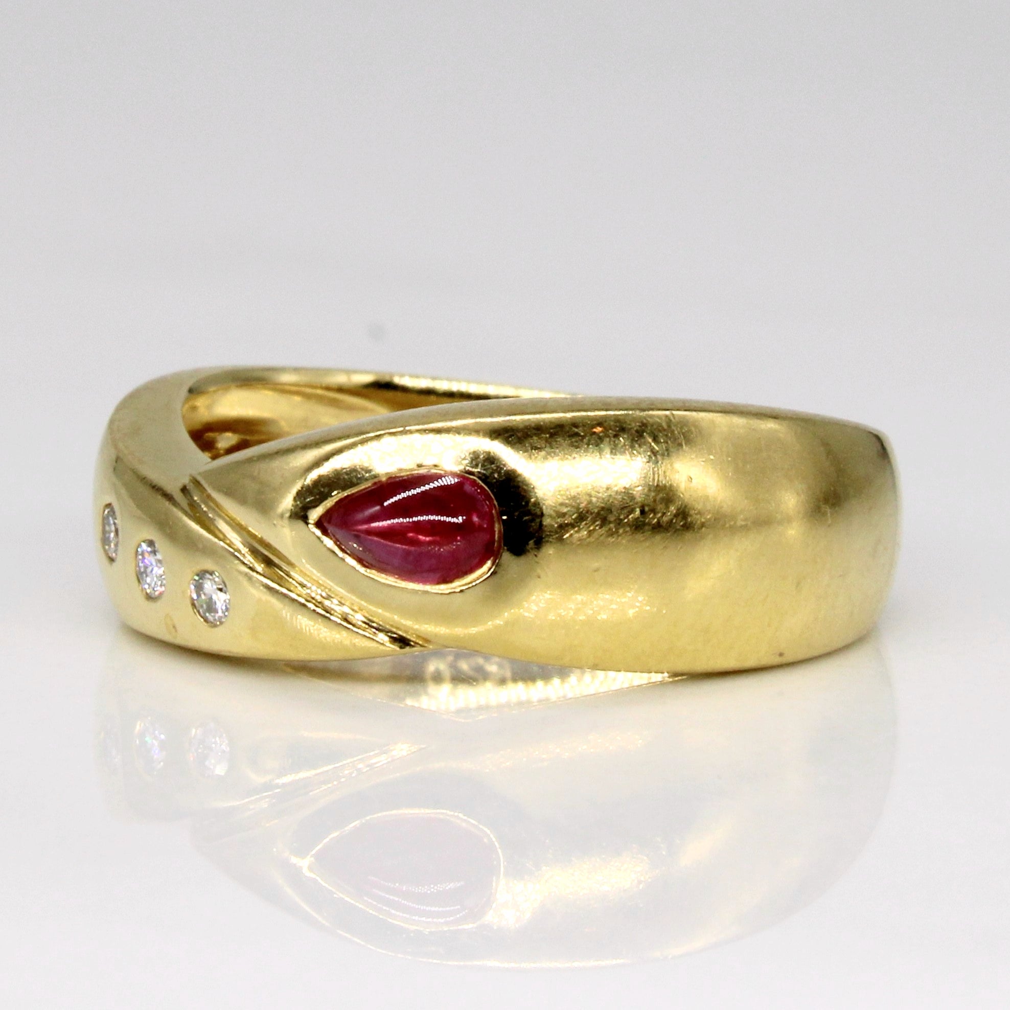 Ruby & Diamond Ring | 0.29ct, 0.05ctw | SZ 5.5 |