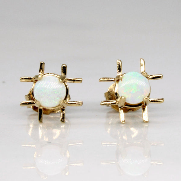 14k Opal Earrings | 0.30ctw |