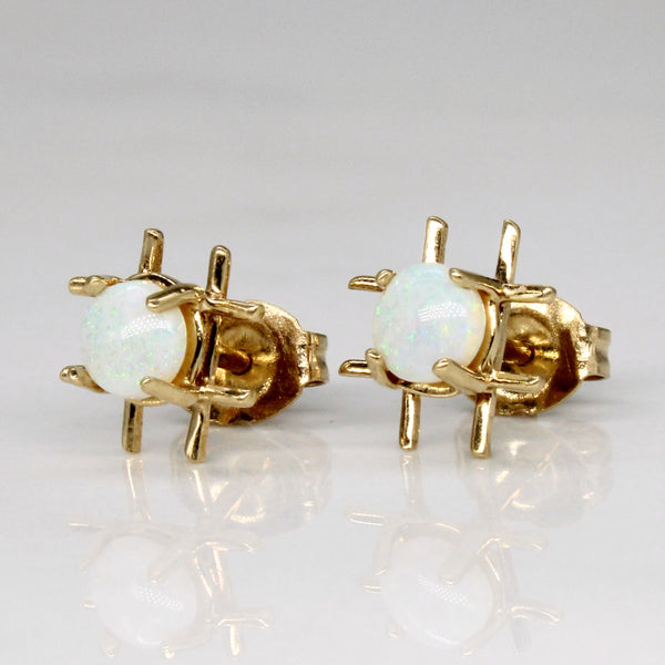 14k Opal Earrings | 0.30ctw |