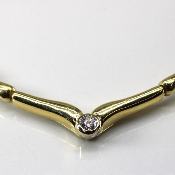 Bezel Set Diamond Necklace | 0.25ct | 16