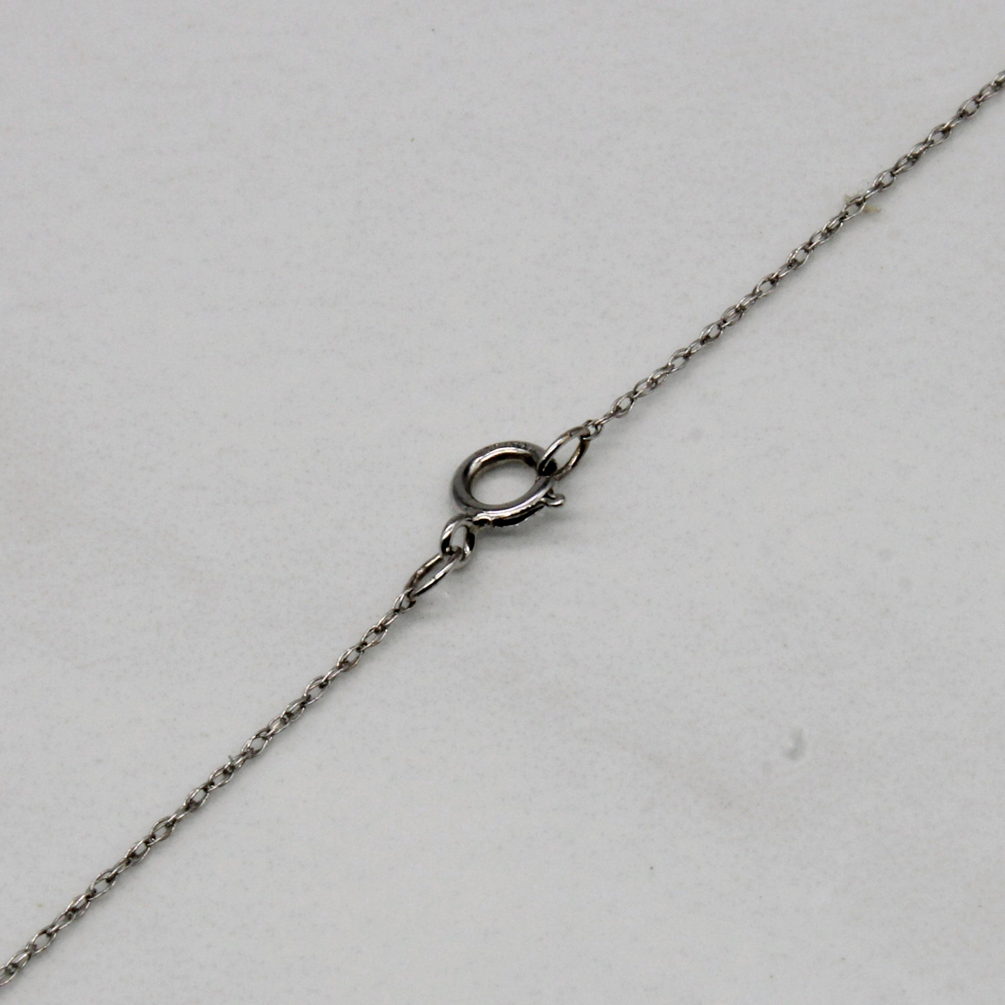 Amethyst & Diamond Necklace | 0.30ct, 0.01ct | 18