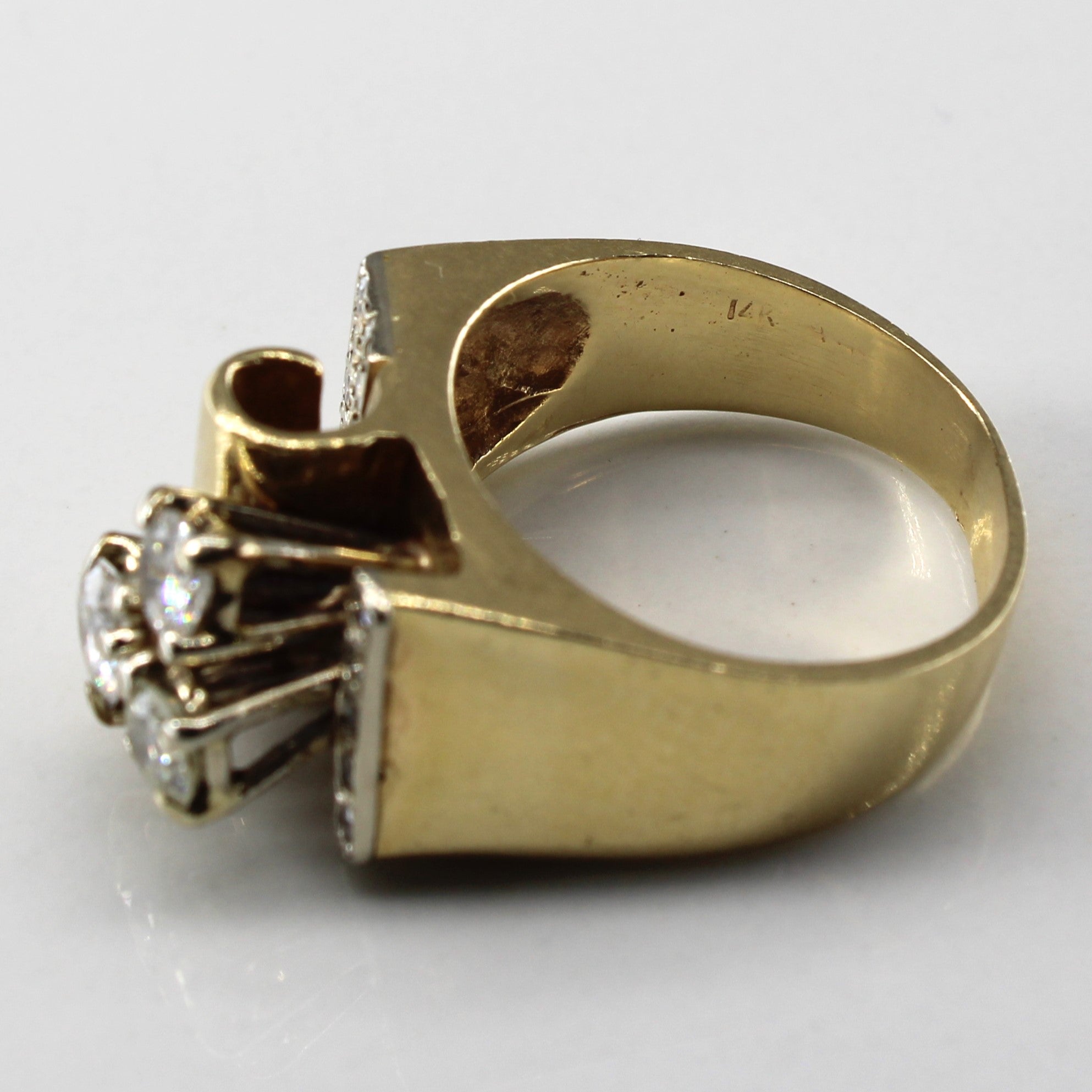 High Prong Set Diamond Ring | 0.87ctw | 5.5 |