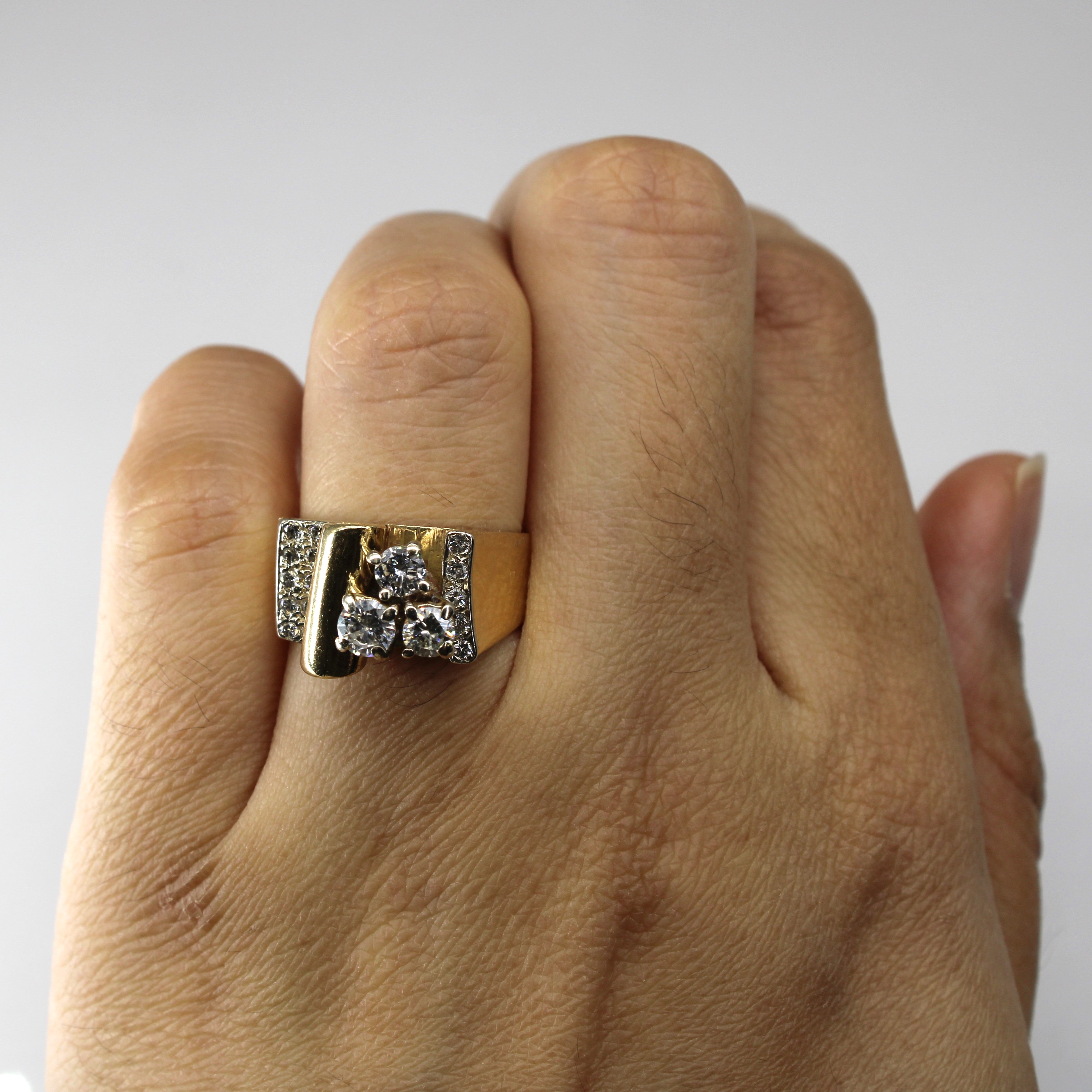 High Prong Set Diamond Ring | 0.87ctw | 5.5 |