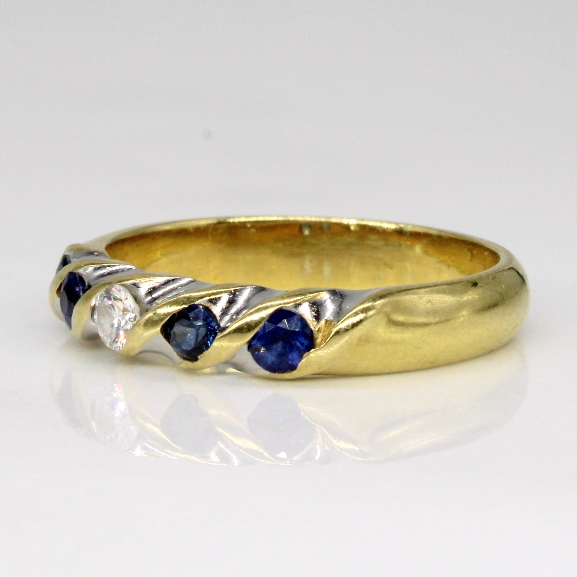 Sapphire & Diamond Ring | 0.24ctw, 0.08ct | SZ 6 |