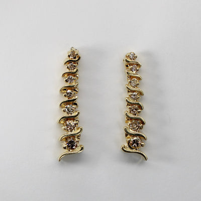 Diamond Dangle Earrings | 0.50ctw |