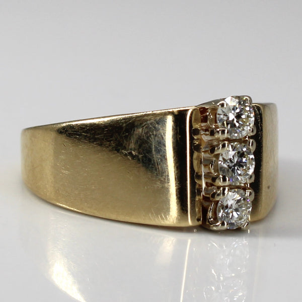 Three Stone Diamond Ring | 0.33ctw | SZ 7.25 |