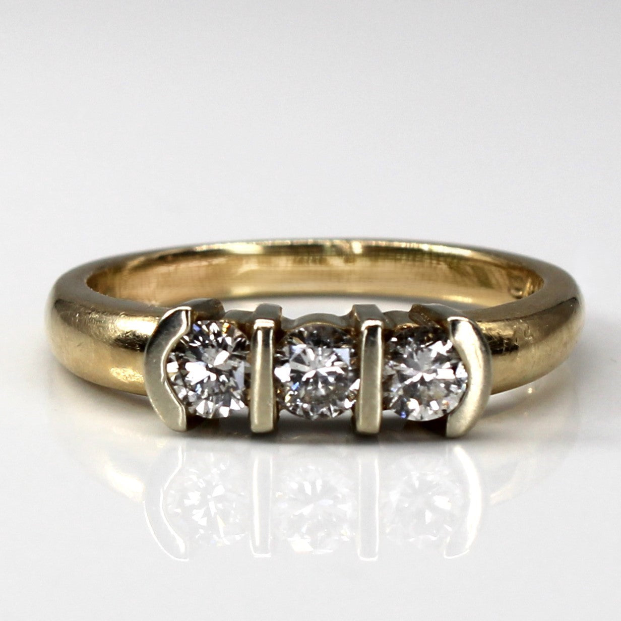 Three Stone Diamond Ring | 0.53ctw | SZ 7.75 |