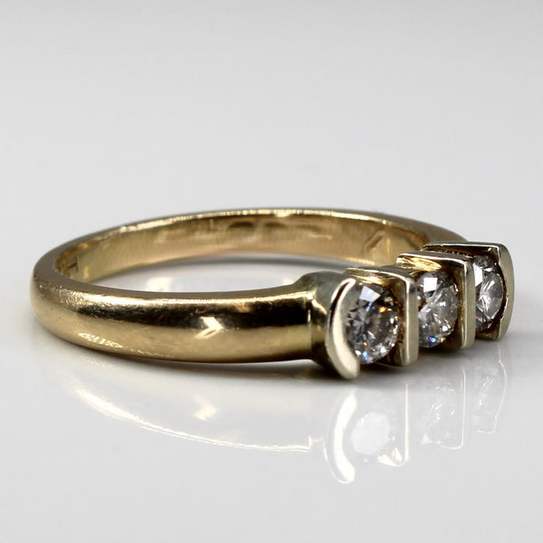 Three Stone Diamond Ring | 0.53ctw | SZ 7.75 |