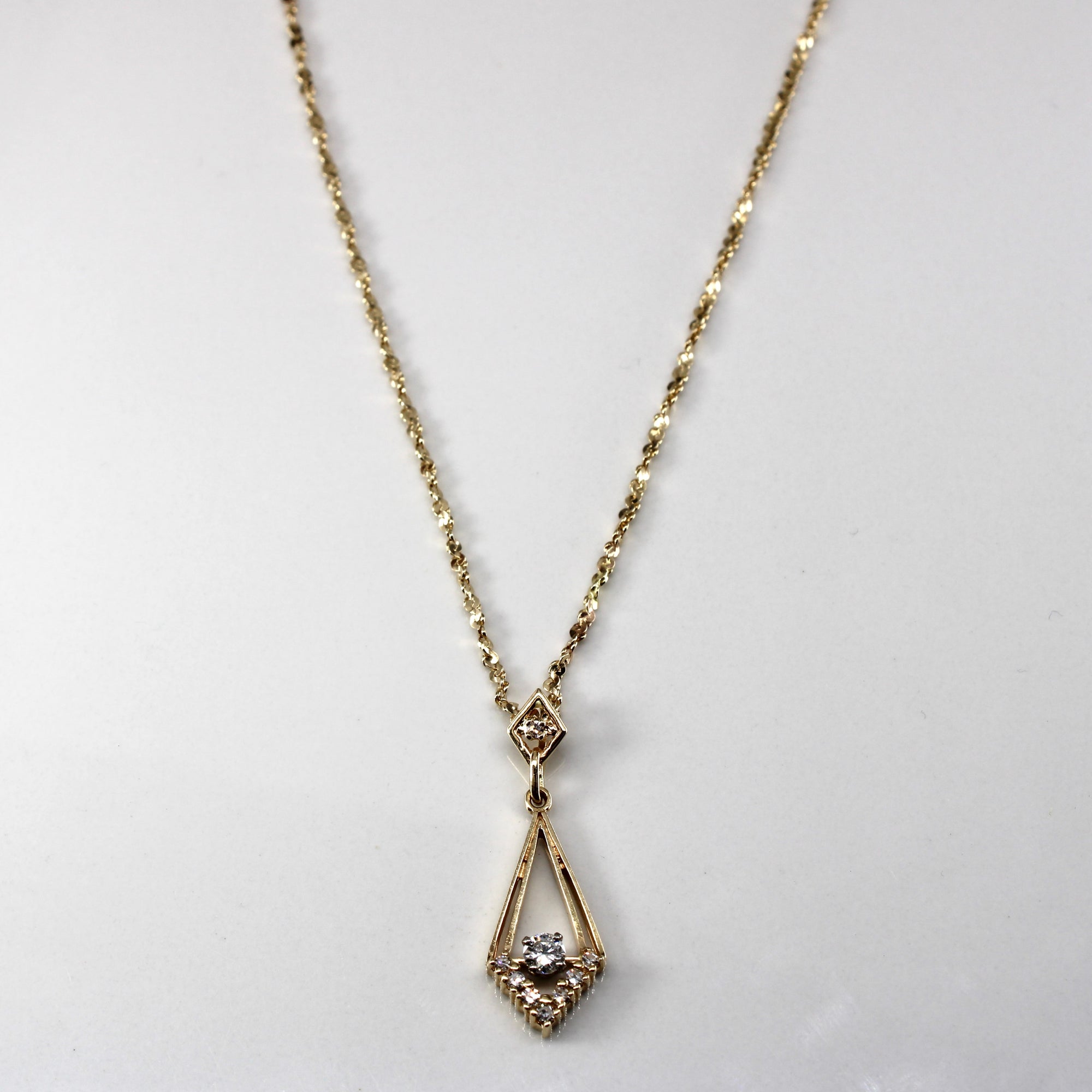 Diamond Pendant Necklace | 0.35ctw | 20