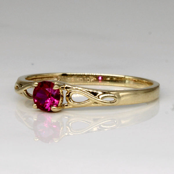 Synthetic Ruby Ring | 0.26ct | SZ 7.25 |