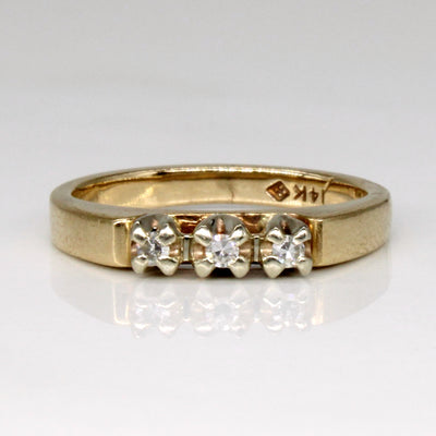 Three Stone Diamond Ring | 0.05ctw | SZ 4 |