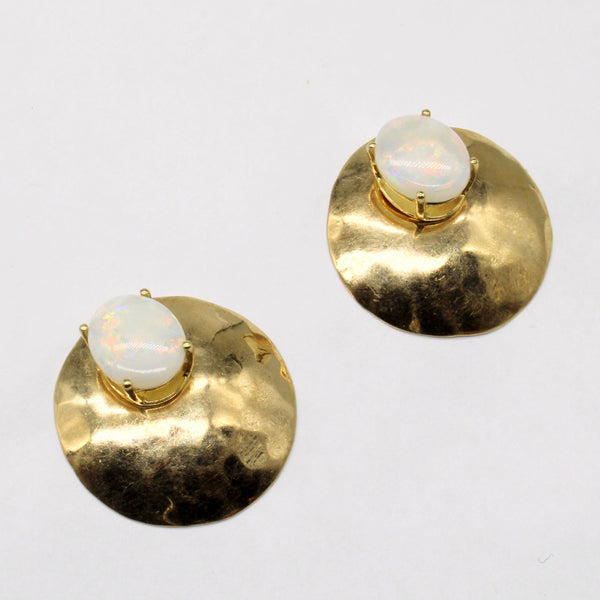 Opal Shield Earrings | 3.60ctw |