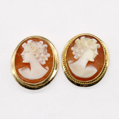 Shell Cameo Earrings | 2.20ctw |
