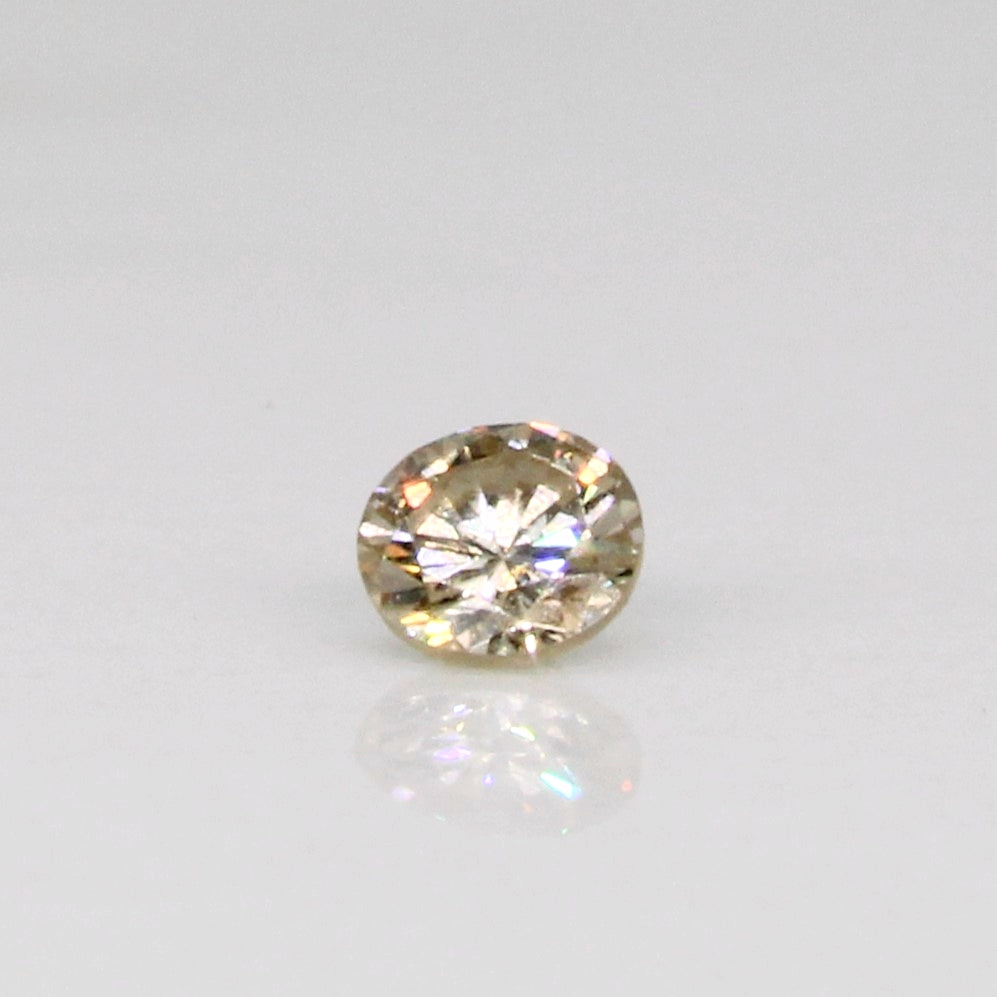 Round Brilliant Cut Light Brown Loose Diamond | 0.17ct |