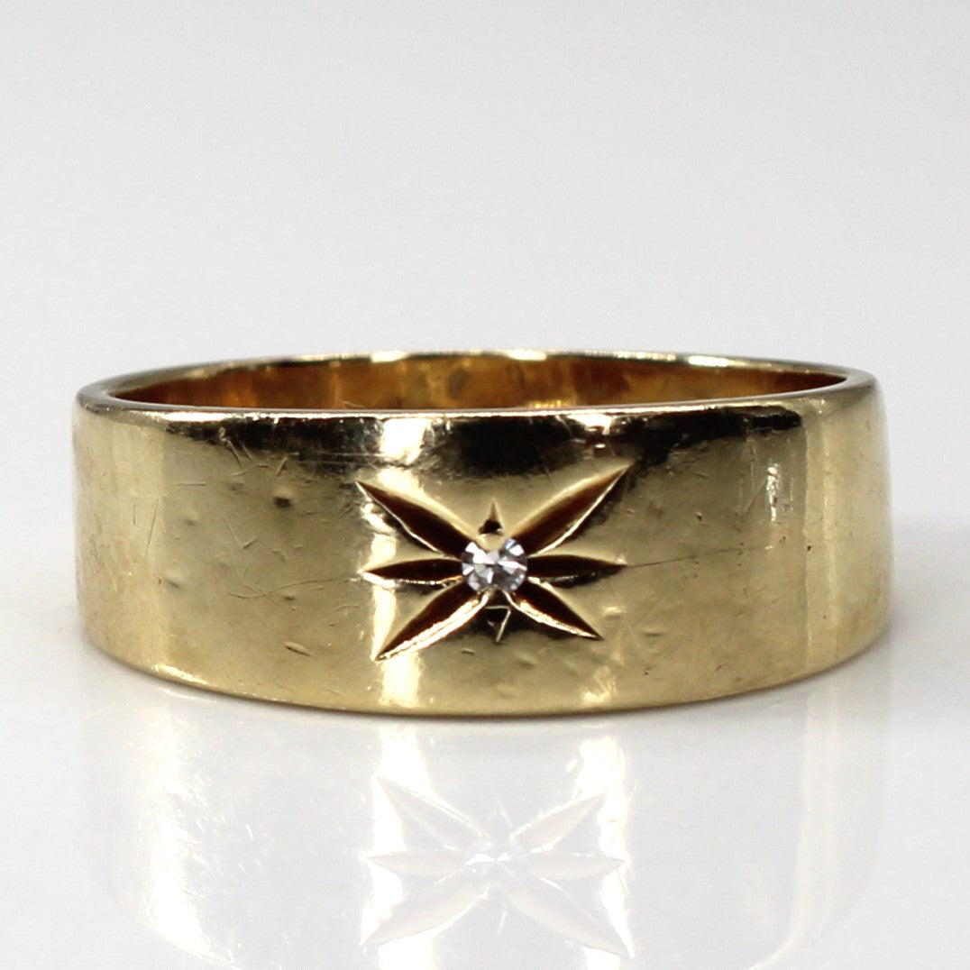 Flush Set Diamond Ring | 0.01ct | SZ 5.5 |