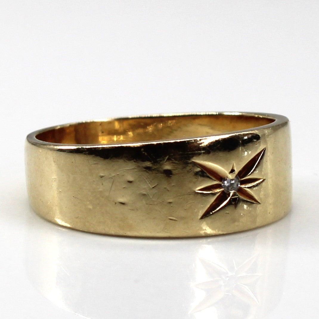 Flush Set Diamond Ring | 0.01ct | SZ 5.5 |