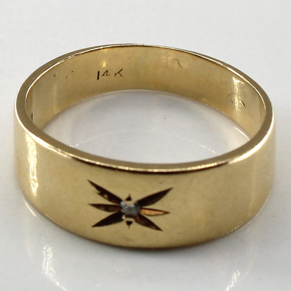 Flush Set Diamond Ring | 0.01ct | SZ 5.5 |