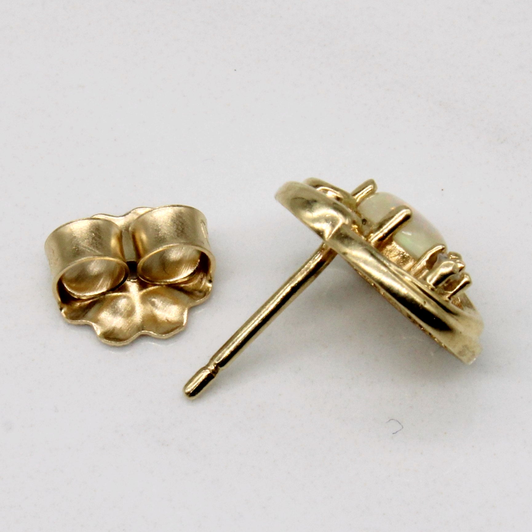 Opal & Diamond Earrings | 0.50ctw, 0.03ctw |