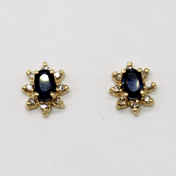 Sapphire & Diamond Earrings | 0.24ctw, 0.16ctw |