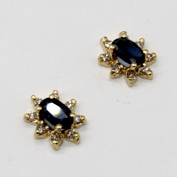 Sapphire & Diamond Earrings | 0.24ctw, 0.16ctw |