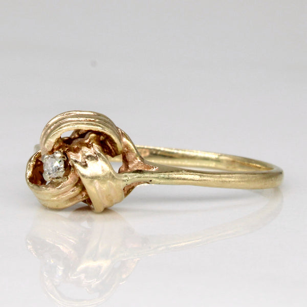 Diamond Knot Ring | 0.015ct | SZ 5 |