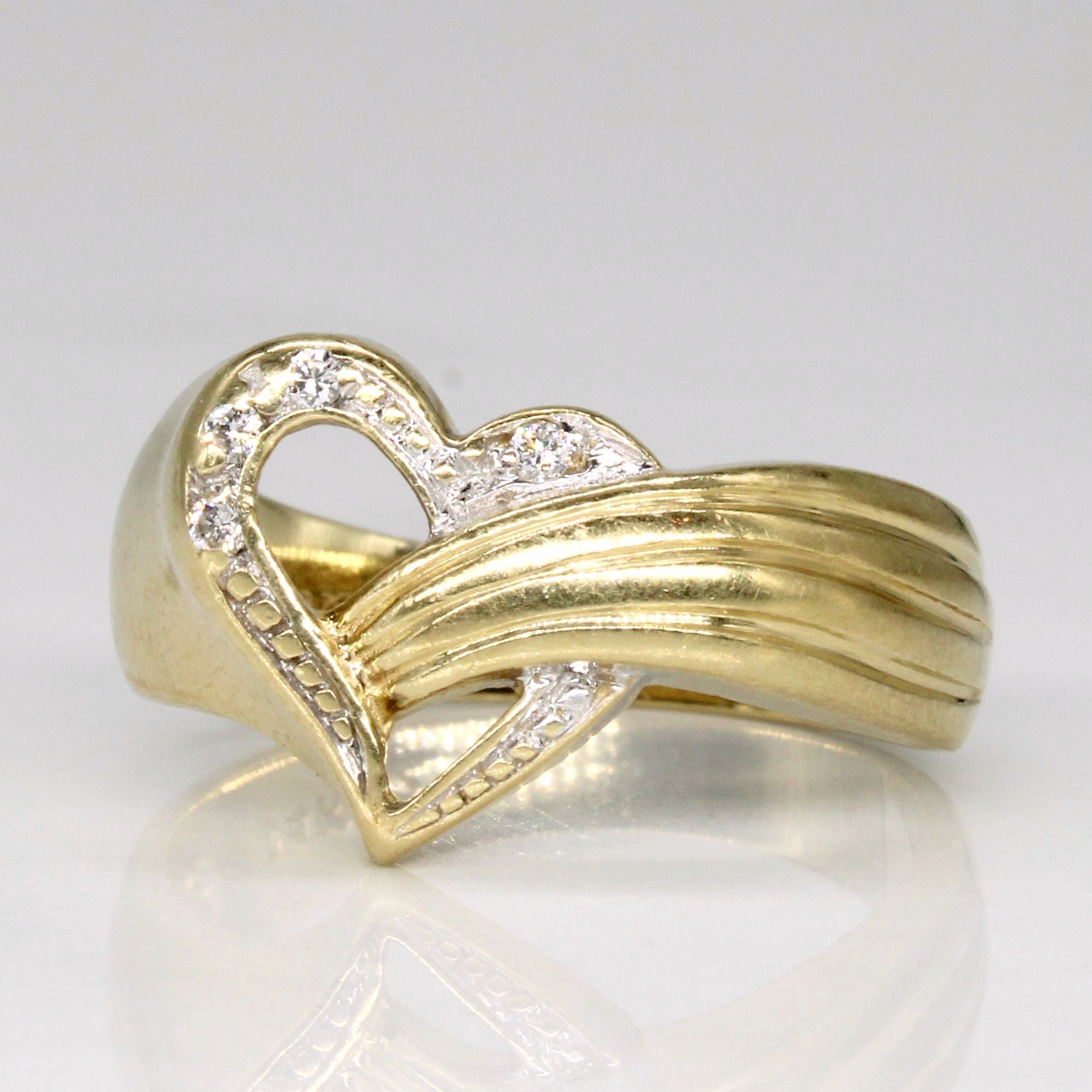 Diamond Heart Ring | 0.025ctw | SZ 6.25 |