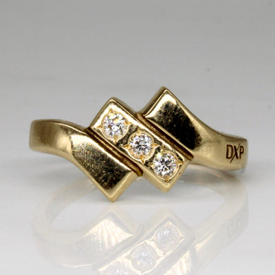 Diamond Waterfall Ring | 0.12ctw | SZ 8.75 |