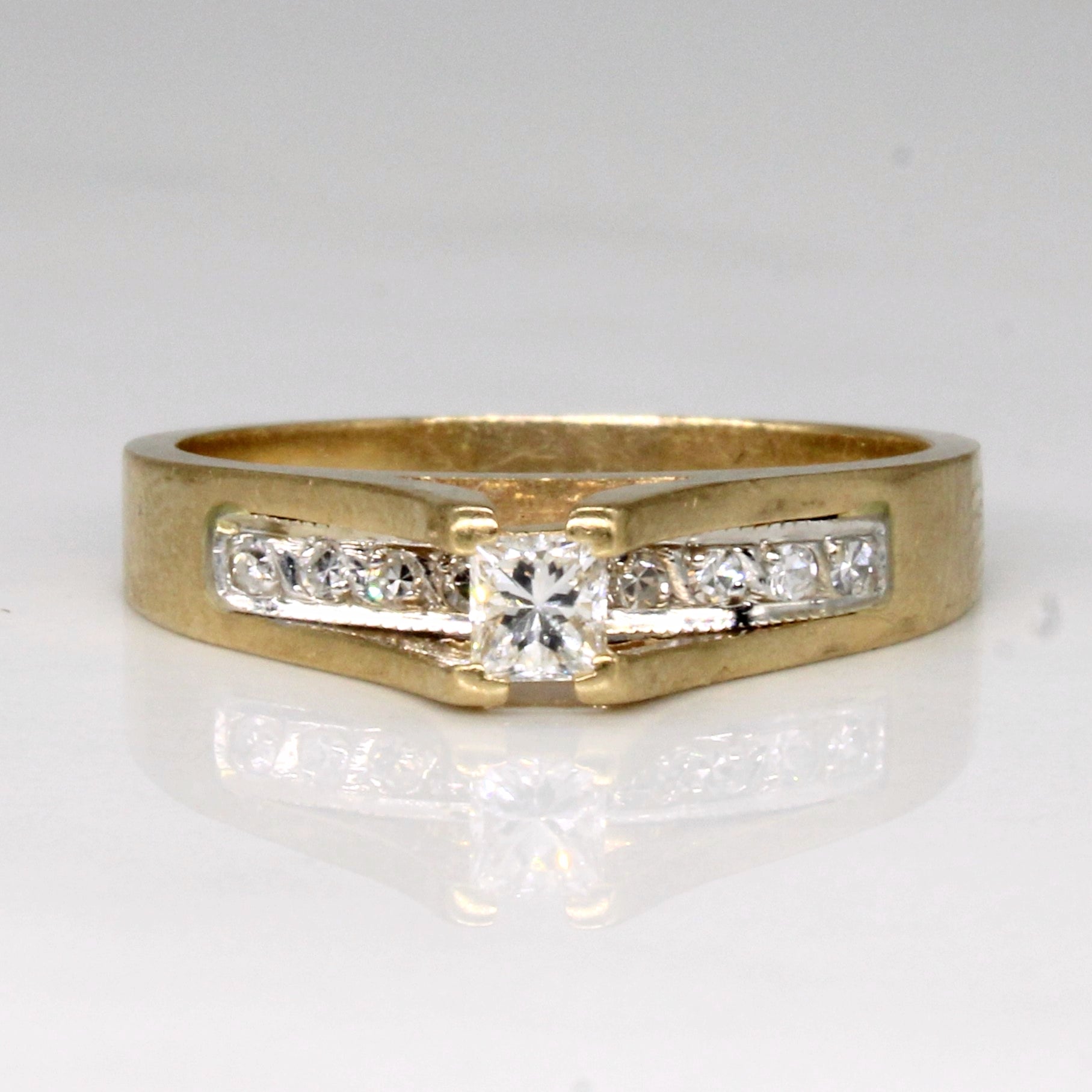 High Set Diamond Engagement Ring | 0.25ctw | SZ 7 |