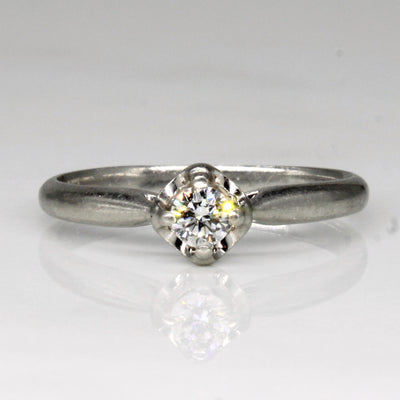 Diamond Engagement Platinum Ring | 0.15ct | SZ 6.5 |