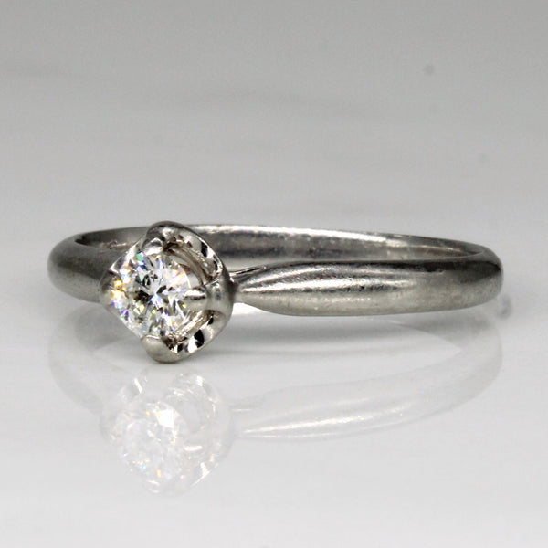 Diamond Engagement Platinum Ring | 0.15ct | SZ 6.5 |