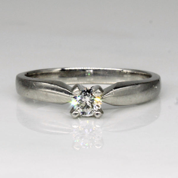 Cathedral Set Diamond Engagement Ring | 0.17ct | SZ 6.25 |