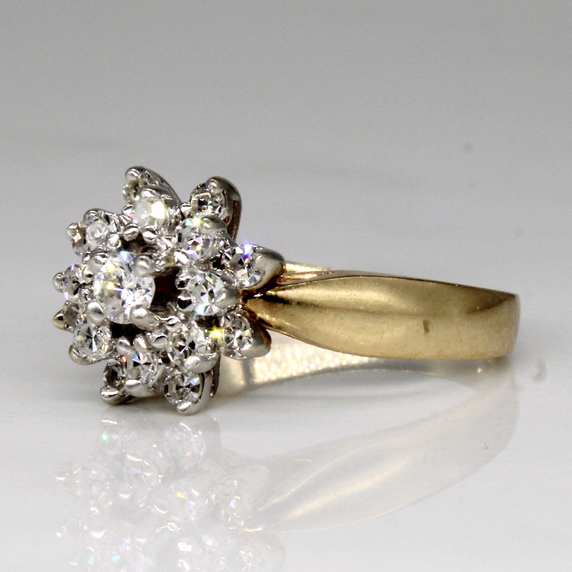 Bague sertie de diamants | 0,39 ct | Taille 6,25 | 